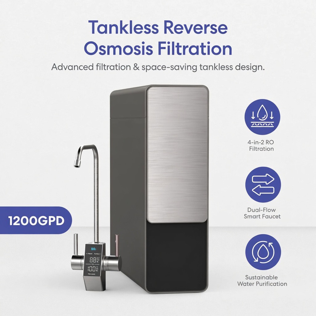 Brio tankless reverse osmosis system